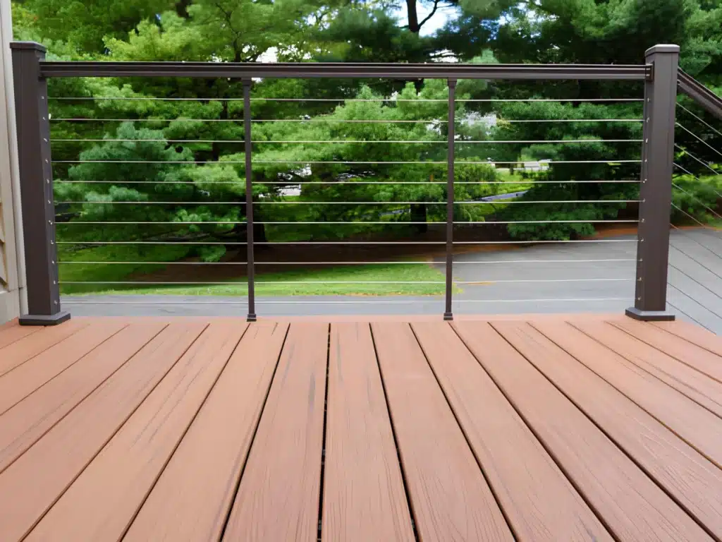 Brown Composite with railing