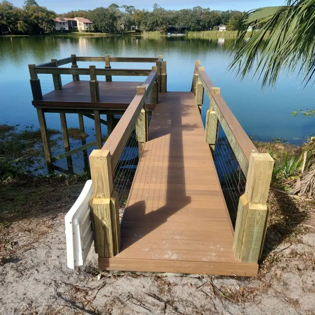 Composite Dock Frontal View
