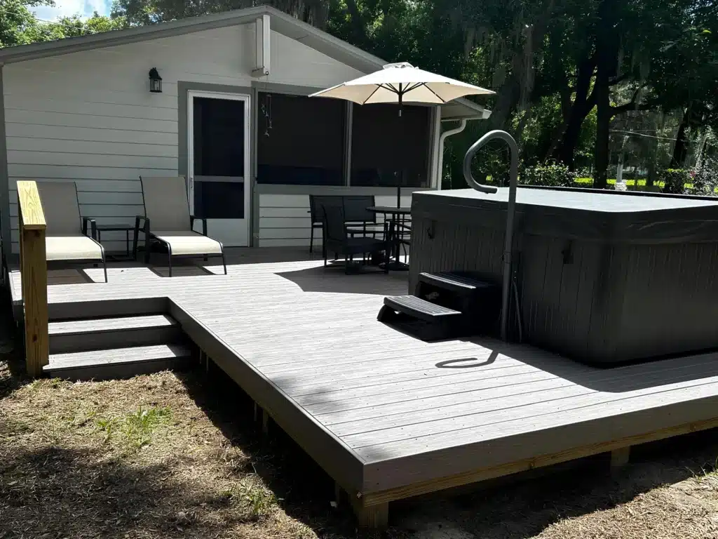 Angled View of Residential Deck by CVS Restorations