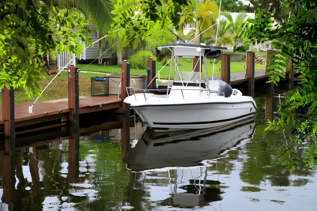 dock with boat