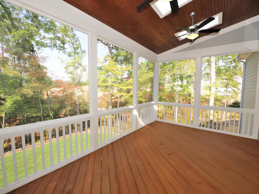 Residential Wood Deck Interior View